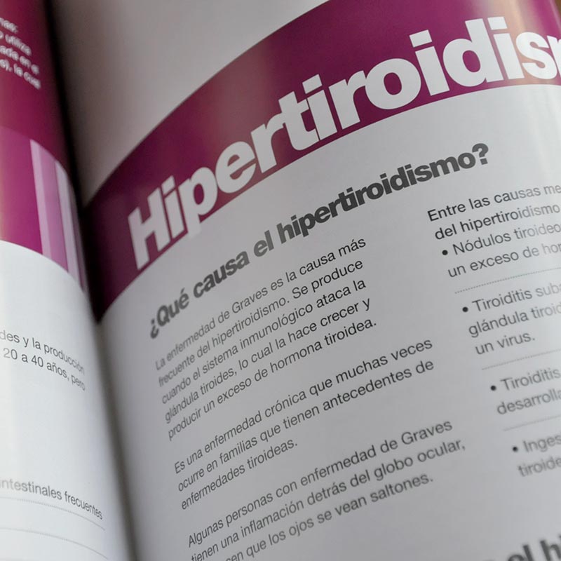 Brochure Semana de la Tiroides. Compañía Biotecnológica.