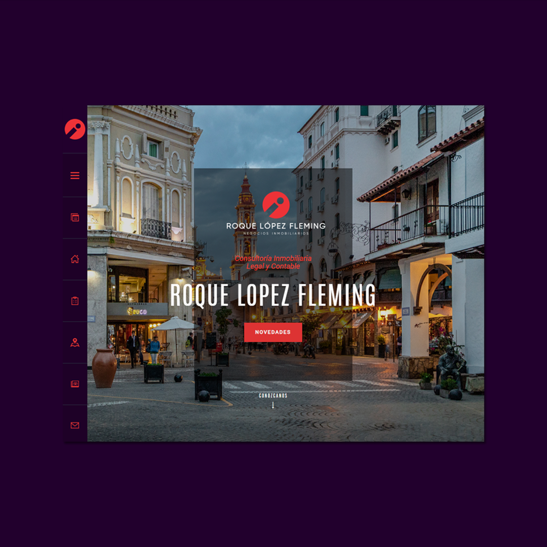 Inmobiliaria RLF. Página web.