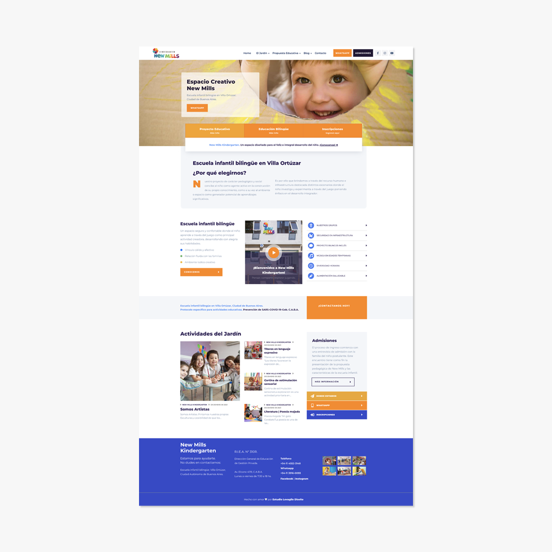 New Mills Kindergarten. Página web.